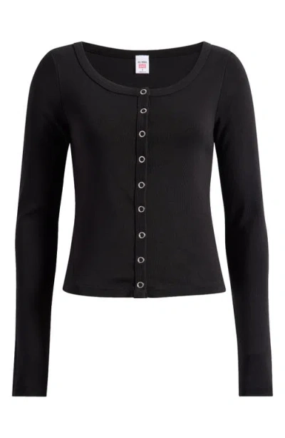 RE/DONE RE/DONE SCOOP NECK COTTON CARDIGAN