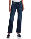 Re/done Slim Straight Leg Crop Jeans In Barely Worn In Barely Worn