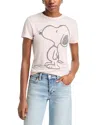 Re/done Classic Snoopy Printed Jersey T-shirt In Dahlia