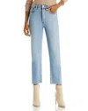 Re/done Stove Pipe High Rise Straight Jeans In Mid 90's In Mids