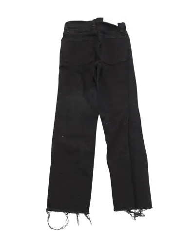 Re/done Stove Pipe Jeans In Black Cotton
