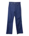 Re/done Straight Leg Denim Jeans In Blue Cotton In Blue