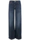 Re/done Stretch Cotton Blend Denim Jeans In Blue