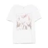 Re/done Cheers Crewneck Graphic Tee In White