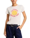 Re/done Tanning Team Relaxed Graphic T-shirt In Antique White