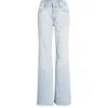 Re/done Mid Rise Wide Leg Crop Jeans Undertow In Big Sur