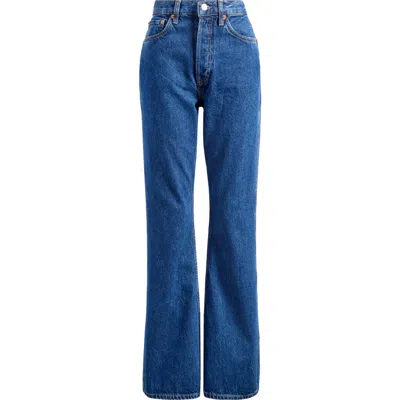 Re/done The Riding Bootcut Jeans In Faded Rider