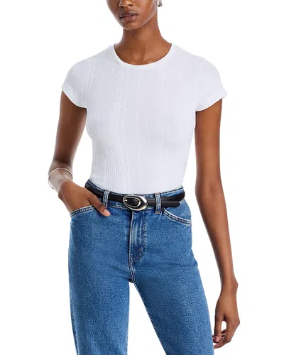 Re/done + Hanes 1960s Cotton-jersey T-shirt In Optic White