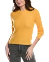 Re/done Waffle Slim Wool & Cashmere-blend Pullover In Orange