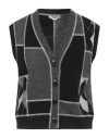 Re/done Woman Cardigan Lead Size M Wool In Grey