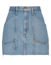 Re/done Workwear Skirt In Wasted Indigo In Blue