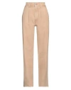 Re/done Woman Jeans Beige Size 26 Cotton In Beige