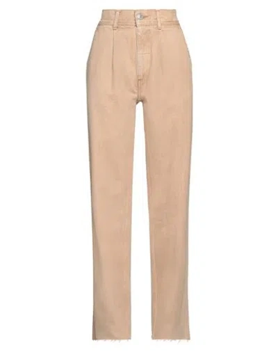 Re/done Woman Jeans Beige Size 26 Cotton