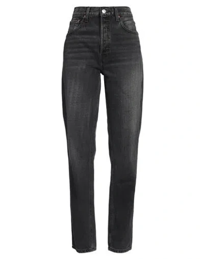 Re/done Woman Jeans Black Size 30 Cotton