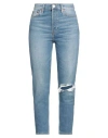 Re/done Woman Jeans Blue Size 28 Cotton, Polyester, Elastomultiester, Elastane In Blue