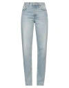 Re/done Woman Jeans Blue Size 28 Organic Cotton In Blue