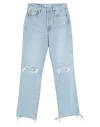Re/done Woman Jeans Blue Size 27 Polyester, Cotton In Blue