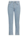 Re/done Woman Jeans Blue Size 30 Cotton, Polyester, Elastane In Blue
