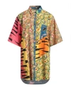 Re/done Woman Shirt Yellow Size L Cotton In Yellow