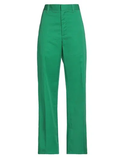 Re/done Woman Pants Green Size 30 Cotton