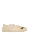 Re/done Woman Sneakers Cream Size 6 Leather In White