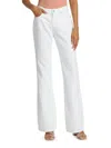 Re/done Womens High Rise Cropped Bootcut Jeans In White