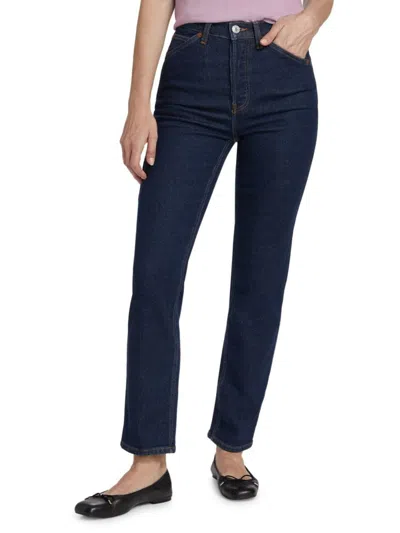 Re/done Women's Painter Stove Pipe Jeans In Blue
