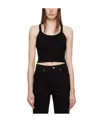 Re/done X Hanes Ribbed Jersey Sling In Black