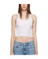Re/done X Hanes Ribbed Jersey Sling In White