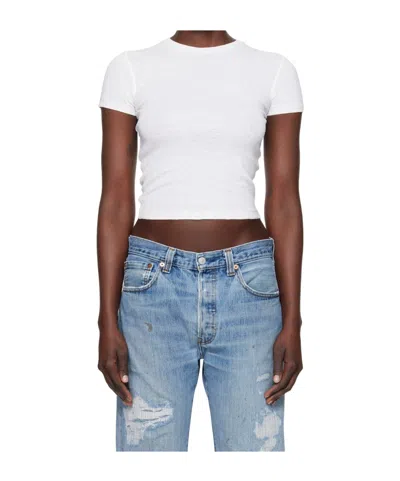 Re/done X Hanes Short-sleeved T-shirt In White