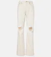 Re/done Relaxed Long Wide Leg In White