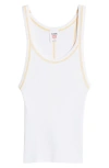 RE/DONE RIB CROP TANK