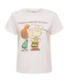 Re/done Printed Cotton Blend Jersey T-shirt