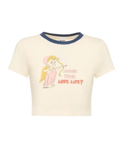 Re/done Round-neck Printed T-shirt