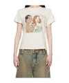 Re/done Short Sleeve T-shirt In White