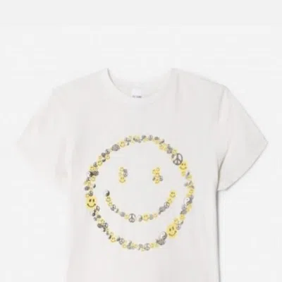 Re/done Smile 70s Loose Tee In White
