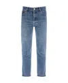 Re/done Straight Jeans In Blue