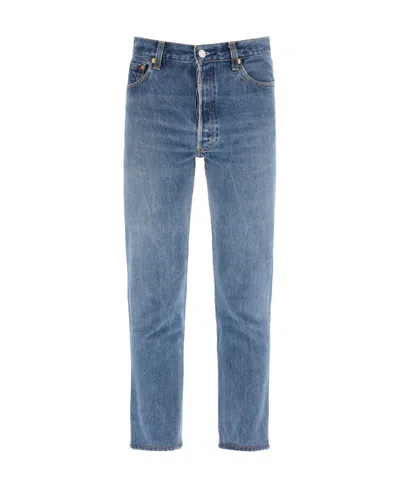 Re/done Straight Jeans In Blue