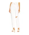 Re/done Straight Jeans In White