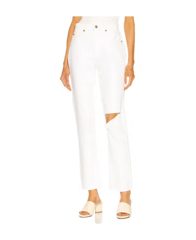 Re/done Straight Jeans In White
