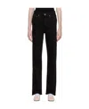 Re/done 70s Low-rise Straight Jeans In Black