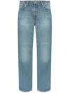 Re/done 90s High-rise Straight-leg Jean S In Blue