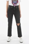 RE/DONE STRAIGHT-LEG JEANS WITH CUT-OUT DETAILING AT KNEE
