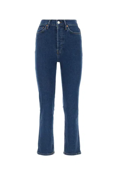 Re/done Stretch Denim Jeans In Riofade