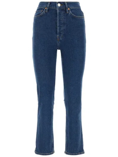 RE/DONE '70S ULTRA RISE CROPPED JEANS