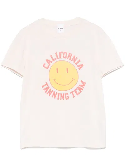 Re/done Tanning T-shirt In White