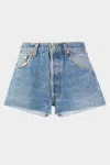 Re/done Lewis Faded Denim Shorts