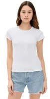 Re/done Varigated 60s Slim Tee Optic White In Optic White