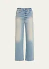 Re/done Jeans 70s Ultra High Rise Wide Leg In Bellarosa
