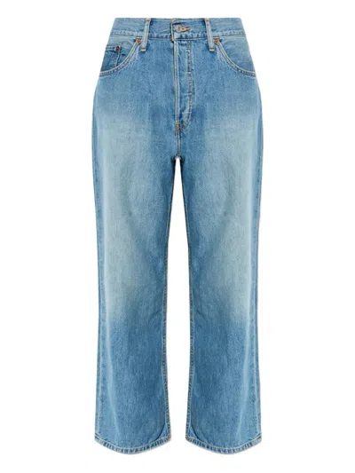 Re/done Wide-leg Jeans In Blue